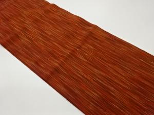 手織り真綿紬縞模様織出し名古屋帯